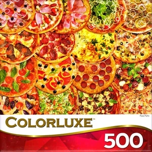 Colorluxe 500 Piece Puzzle - Pizza Party - Picture 1 of 1