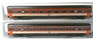 2 x Vagón de pasajeros Fleischmann 814475 814474 escala N EMBALAJE ORIGINAL RENFE España Eurofima - Imagen 1 de 3