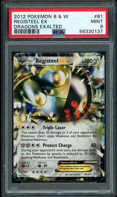 2012 Pokemon BW Dragons Exalted Registeel EX #81 PSA 9 MINT - Image 1 of 2