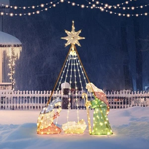 AplusChoice 6Ft Nativity Scene Decoration for Indoor Outdoor Christmas Display - Picture 1 of 9