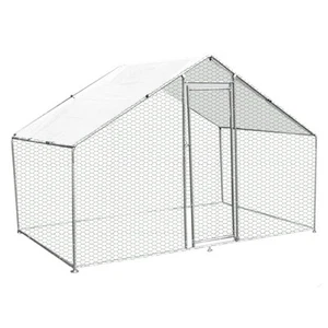 Walk In Chicken Run Cage Coop 4m x 2m x 2m Dog Pen House Kennel - Picture 1 of 9