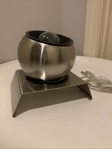 Retro Orb Chrome Ball Light MCM Lamp Art Deco Stainless Steel Rotating Space Age - Picture 1 of 12