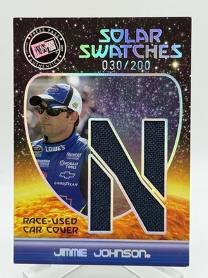 Jimmie Johnson 2009 Press Pass Eclipse Solar Swatches Race Used Car Cover /200 - Image 1 of 3