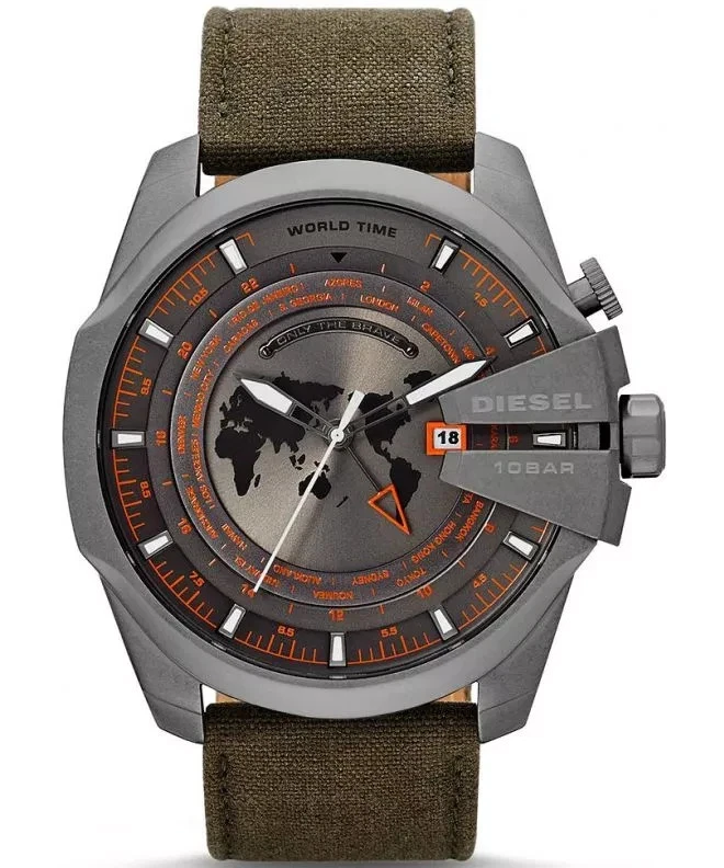 New Diesel Mens Watch DZ4307 Quartz Analog World Time  Black Dial/No box - Image 1 of 1