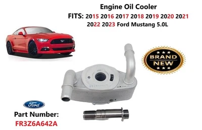 Nuevo enfriador de aceite de motor Ford Mustang 2015-2023 5,0 L FR3Z6A642A fabricante de equipos originales Foto 1 de 4