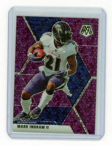 2020 Panini Mosaic Mark Ingram II No Huddle Prizm Viola #/50 Baltimore Ravens - Foto 1 di 2