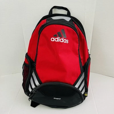 Adidas Backpack Black Red Load Spring Fresh Pak Adjustable Straps School - Image 1 of 4