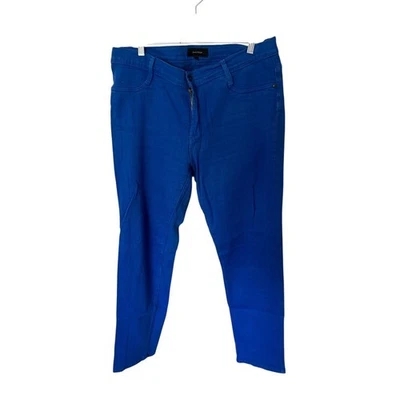 James Icon Royal Blue Jeans Stretch Straight Leg Size 16 Wome - Image 1 of 2