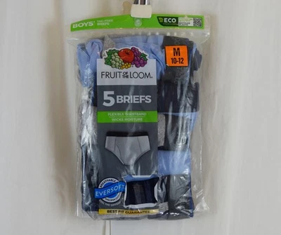 Трусы хлопковые для мальчиков Fruit of the Loom упаковка 5 шт. синие/серые размер M (10-12) - Изображение 1 из 3