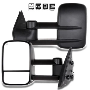 For 07-14 Silverado Sierra Truck Towing Side Mirrors w/ Telescopic Power Heated - Picture 1 of 11
