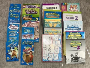 NEW Abeka 2nd Grade Current Edition Curriculum Lot MSRV $720 Books Readers Set - Picture 1 of 3