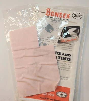 Bondex Iron On Fabric Patches Mending Decorating Pink Vintage - Image 1 of 4