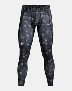 Under Armour Men’s X-Large Heatgear Armour UA Printed Leggings 1386938-001 NEW - Picture 1 of 8