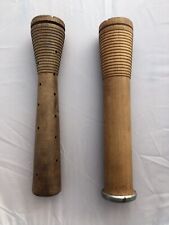 Primitive Wooden Spools Antique Vintage Industrial, Lot of 2. 1 Made In Germany