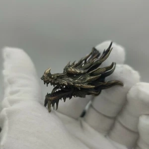 Chinese Old Bronze Copper Statue Hand Carved Dragon龙头80088 - Picture 1 of 5