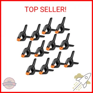 Spring Clamps 12 Packs, Spring Clips 3.5 inch Spring Clamp for Crafts and Profes - Picture 1 of 2