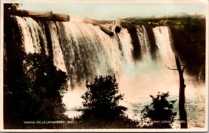 WHANGAREI, NUEVA ZELANDA - TRONCOS EN LAS CATARATAS WAIRUA - ANTIGUA POSTAL CON FOTO REAL - Imagen 1 de 2