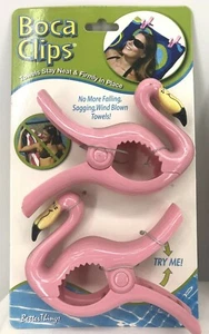Boca Clips Rosa Flamenco Playa/Piscina Silla Toalla Al aire libre Juguete de Agua Regalo - Imagen 1 de 2