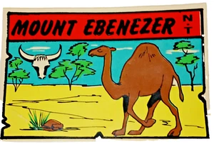 Vintage Sticker Mount Ebenezer NT Australia Travel Souvenir Car Truck Luggage - Bild 1 von 5