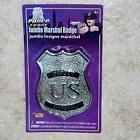 Us Deputy Marshall Silver Metal Badge Costume Accessory Fm66288
