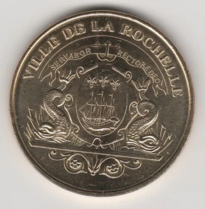 A 2009 TOKEN MEDAILLE MONNAIE DE PARIS -- 17 000 N°14 LA ROCHELLE / BLASON - Bild 1 von 2