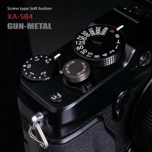 Gariz Screw Type Soft Button in Gunmetal XA-SB4 (Red Thread) - Picture 1 of 11
