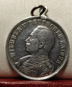 1914 28mm medal Kaiser gegen Russland England Wilhelm II WW1 pendant  - Picture 1 of 2