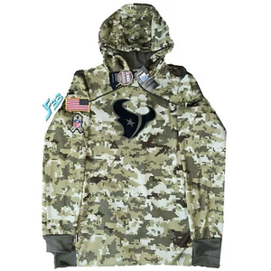 Nike Houston Texans Salute to Service Hoodie 2021 Herren Sideline Pullover - Bild 1 von 1