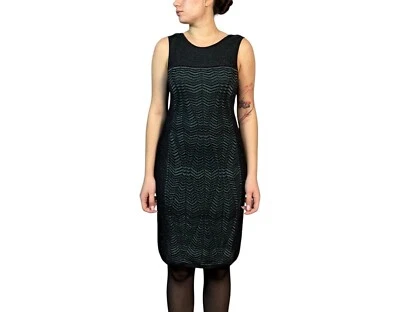 Missoni Mujer Línea A Mini Vestido Sin Mangas Patrón Geométrico Multicolor Ta... - Imagen 1 de 4