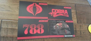 2022 SDCC COMIC CON EXCLUSIVE HASBRO GI JOE TANKS PROMO CARD POSTCARD SET OF 4 - Picture 1 of 1