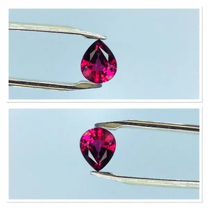 Rhodolite Garnet LC untreated 1 Carat Precision Cut Madagascar Pink Gemstone - Picture 1 of 8