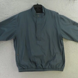 FootJoy Dryjoys Jacket Mens Large Gray Half Zip Windbreaker Golf Short Sleeve - Picture 1 of 10