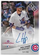 2017 Topps Now IAN HAPP NL Central Division Champions #PS-111A RC Auto #54/99