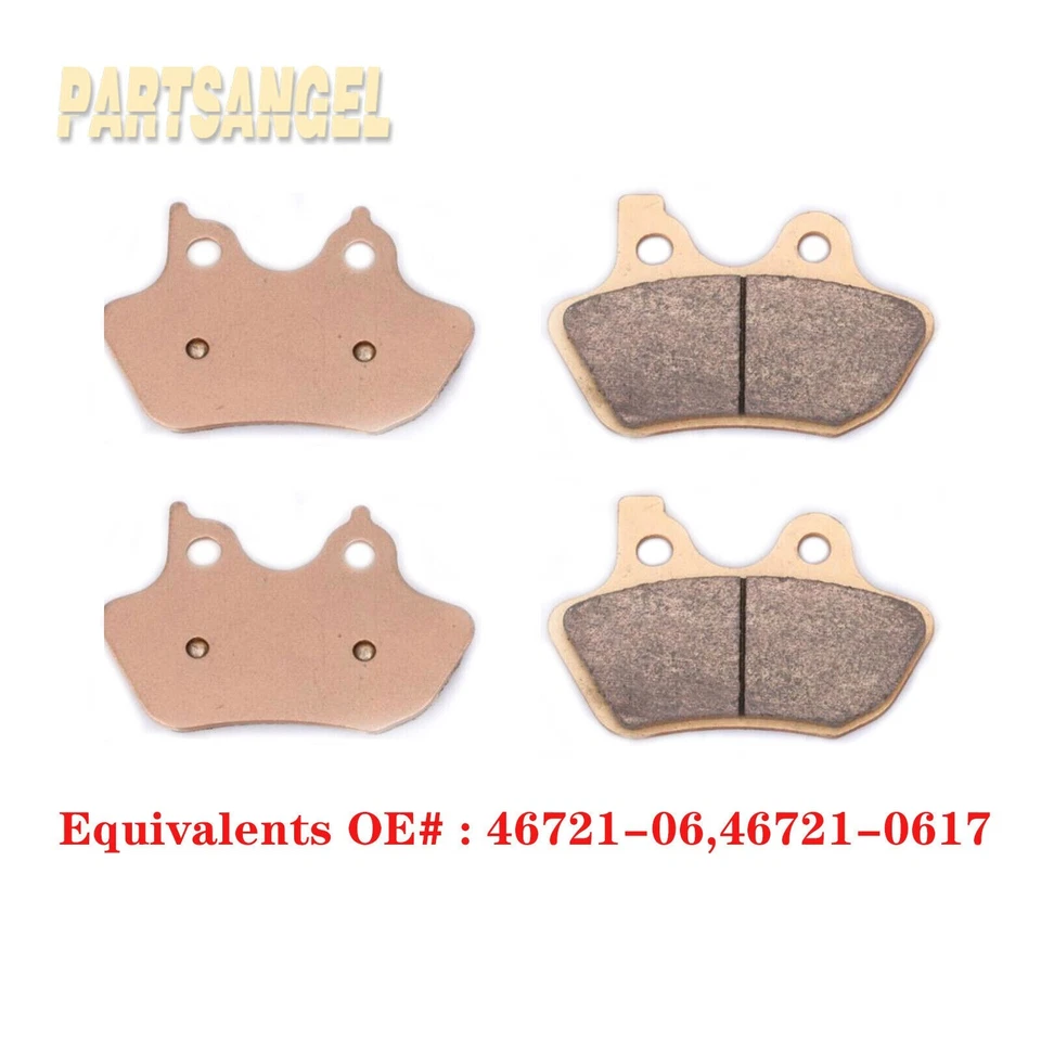 Pastillas de freno delanteras sinterizadas para motocicleta Harley Davidson Dyna Touring Sportster Foto 1 de 4