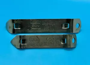 Lot of 2 EKCO Can Bottle Openers. Safe Edge, Can Piercer Vintage Chicago USA 4" - Picture 1 of 10