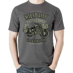 Motorradfahrer Radfahren Biker Armee Militär Kampf Vintage T-Shirt Tee Geschenk neu - Bild 1 von 13