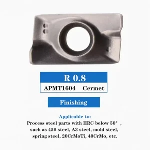 10PCS CNC Cermet Milling Inserts APMT1604PDER Metal Ceramic Blades APMT1604 - Picture 1 of 7