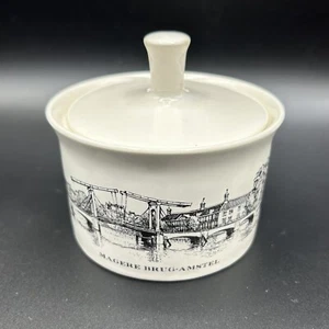 Villeroy & Boch Canals of Amsterdam Covered Sugar Magere Brug-Amstel Scene - Picture 1 of 6