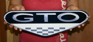 Pontiac GTO 6.0 / Blechschild Kunst (klein 18x7)  - Bild 1 von 3