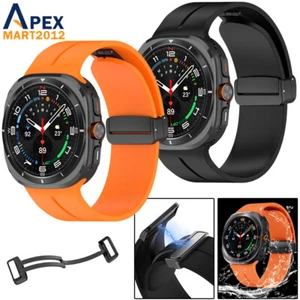 Für Samsung Galaxy Watch 7 Ultra 47mm Magnetarmbänder Silikon Sportarmband - Bild 1 von 15
