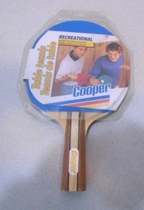 Vintage Cooper Recreational Table Tennis Paddle New In Package - Picture 1 of 7