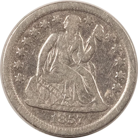 1857-O SEATED LIBERTY DIME - HIGH GRADE CIRCULATED EXAMPLE Cover