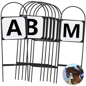8 Stck. Dressurbuchstaben Arena Marker, Metall Dressur Arena Buchstaben Dressur - Bild 1 von 5