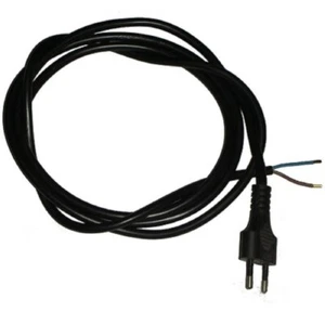 Cavo per phon asciugacapelli 2x0,75mm 2mt spina italia colore nero universale - Foto 1 di 1