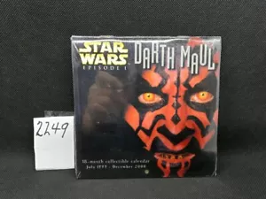 Star Wars Episodio 1 Darth Maul Calendario Coleccionable 18 Meses Julio 1999-Dic 2000 - Imagen 1 de 1