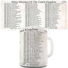 Prime Ministers Of England Since 1721 Novelty Mug