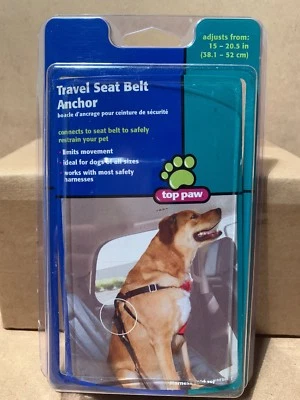 Top Paw Travel Seat Belt Anchor Adjusts 15”-20.5” in New B30 — 第 1/4 张图片