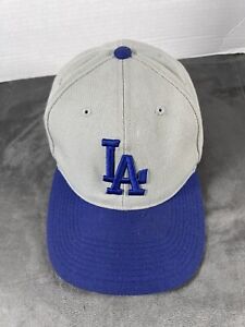 LA Dodgers Los Angeles SPORTS SPECIALTIES Strapback National League Hat VTG Gray