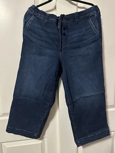 TORRID Weekend Wide Leg Crop - Size 2 / US Women’s 18 - Dark Denim - Super Soft - Bild 1 von 7