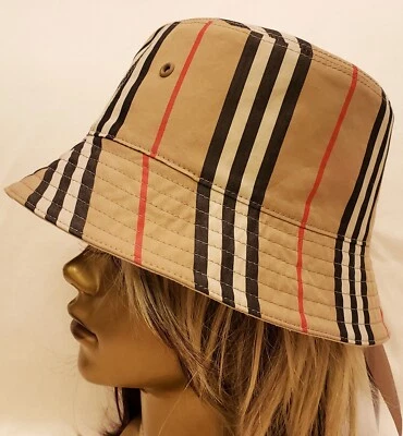 Burberry London Women's Bucket Hat Size-M Archive Beige 100%Cotton - Image 1 of 4